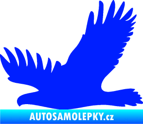 Samolepka Dravec na sklo 004 levá modrá dynamic