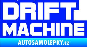 Samolepka Drift Machine nápis modrá dynamic