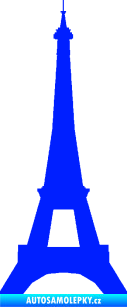 Samolepka Eifelova věž 001 modrá dynamic