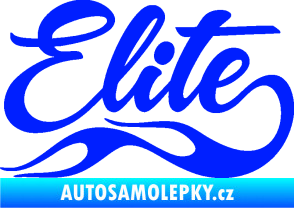 Samolepka Elite nápis modrá dynamic