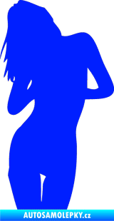 Samolepka Erotická žena 001 levá modrá dynamic