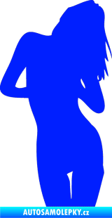Samolepka Erotická žena 001 pravá modrá dynamic
