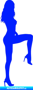 Samolepka Erotická žena 006 pravá modrá dynamic