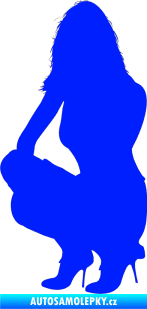 Samolepka Erotická žena 009 levá modrá dynamic