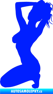 Samolepka Erotická žena 012 levá modrá dynamic