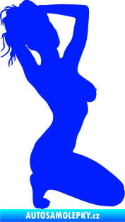 Samolepka Erotická žena 012 pravá modrá dynamic