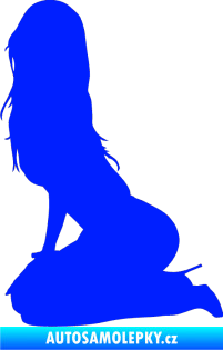 Samolepka Erotická žena 013 levá modrá dynamic
