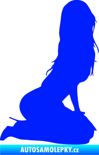 Samolepka Erotická žena 013 pravá modrá dynamic