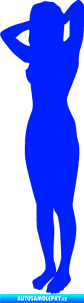 Samolepka Erotická žena 024 levá modrá dynamic