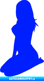 Samolepka Erotická žena 032 levá modrá dynamic