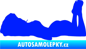 Samolepka Erotická žena 034 levá modrá dynamic