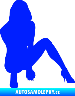 Samolepka Erotická žena 037 pravá modrá dynamic
