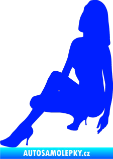 Samolepka Erotická žena 041 levá modrá dynamic