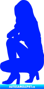 Samolepka Erotická žena 044 levá modrá dynamic