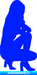 Samolepka Erotická žena 044 pravá modrá dynamic