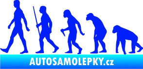 Samolepka Evoluce 001 levá modrá dynamic