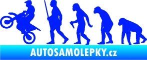 Samolepka Evoluce 002 motokros levá modrá dynamic