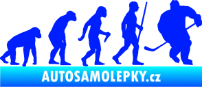 Samolepka Evoluce 003 hokej pravá modrá dynamic