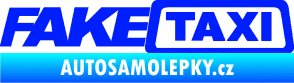 Samolepka Fake taxi nápis modrá dynamic