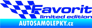 Samolepka Favorit limited edition levá modrá dynamic