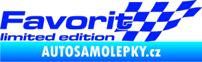 Samolepka Favorit limited edition pravá modrá dynamic