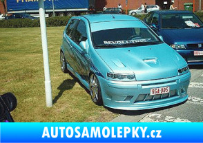Samolepka Fiat Punto - nové - přední modrá dynamic