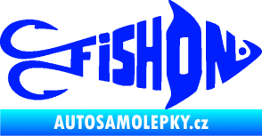 Samolepka Fish On rybička modrá dynamic