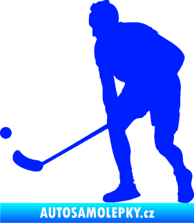 Samolepka Florbal 002 levá modrá dynamic