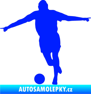 Samolepka Fotbalista 015 levá modrá dynamic