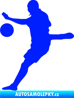 Samolepka Fotbalista 022 levá modrá dynamic