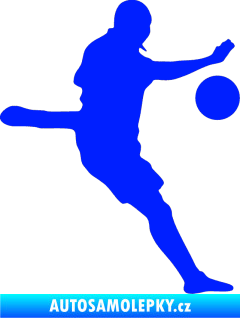 Samolepka Fotbalista 022 pravá modrá dynamic