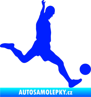 Samolepka Fotbalista 023 pravá modrá dynamic