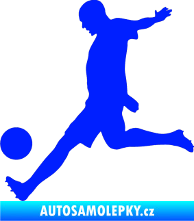 Samolepka Fotbalista 028 levá modrá dynamic