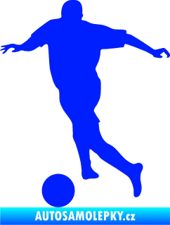 Samolepka Fotbalista 030 levá modrá dynamic