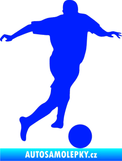 Samolepka Fotbalista 030 pravá modrá dynamic