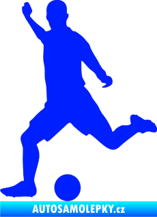 Samolepka Fotbalista 031 levá modrá dynamic