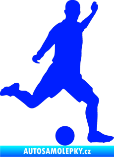 Samolepka Fotbalista 031 pravá modrá dynamic