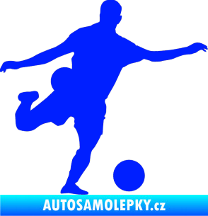 Samolepka Fotbalista 032 pravá modrá dynamic
