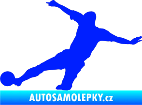 Samolepka Fotbalista 037 levá modrá dynamic