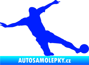 Samolepka Fotbalista 037 pravá modrá dynamic
