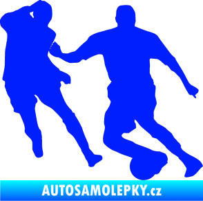 Samolepka Fotbalista 045 pravá modrá dynamic