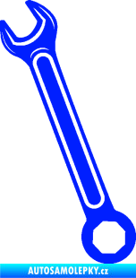 Samolepka Francouzský klíč levá modrá dynamic