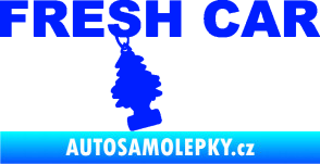Samolepka Fresh car nápis s voňavým stromečkem modrá dynamic