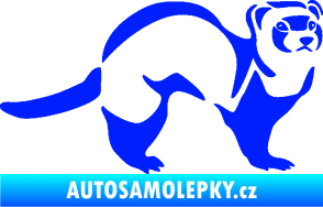 Samolepka Fretka 002 pravá modrá dynamic