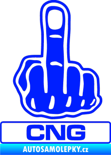 Samolepka Fuck off CNG modrá dynamic