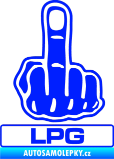 Samolepka Fuck off LPG modrá dynamic