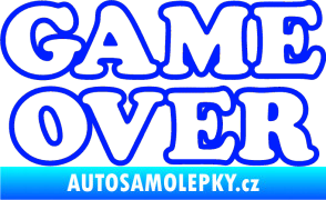 Samolepka Game over nad sebou 001 modrá dynamic