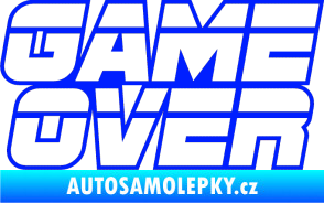 Samolepka Game over nad sebou 002 modrá dynamic