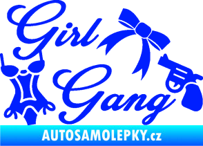 Samolepka Girl gang 001 modrá dynamic