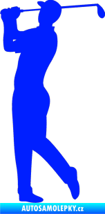 Samolepka Golfista 001 levá modrá dynamic